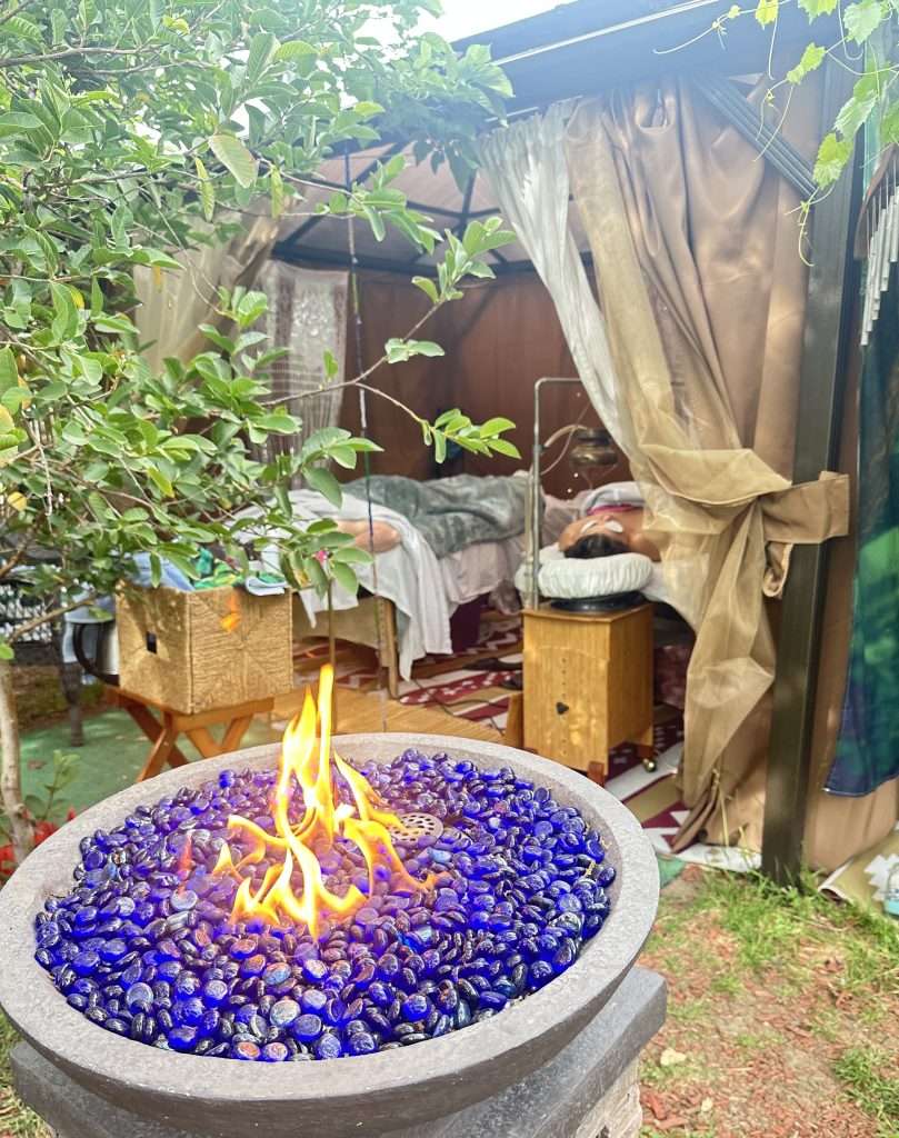 Couples in the Nature Spa Immersion Room by Guava Tree